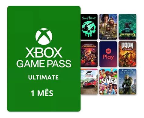 T Card Xbox Game Pass Ultimate Brasil 1 Mês Envio Flash Mercadolivre