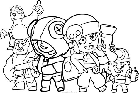 Coloriage De Brawl Stars