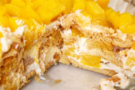 Mango Float A Refreshing No Bake Dessert Cook With Jess