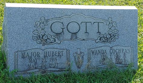 Maj Hubert Gott M Morial Find A Grave