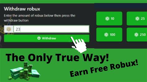 How To Earn Free Robux The Only True Way That Works Youtube