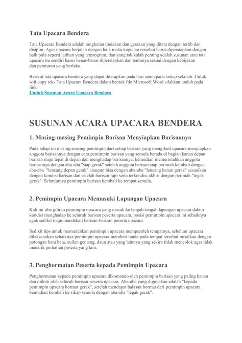 Pengertian Upacara Bendera Pdf