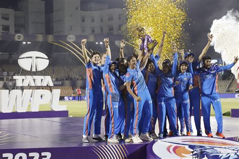 The Inaugural Wpl Trophy Went To Mumbai Indians Espncricinfo