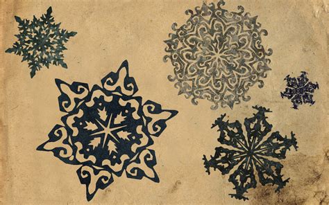 Vintage Snowflakes Vintage Snowflakes Make With Pixelmator