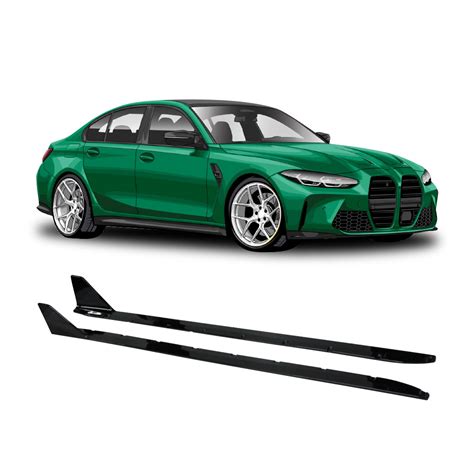 Suitable To Fit Bmw G80 M3 Side Skirts 1 Piece Gloss Black Autotech Wholesale