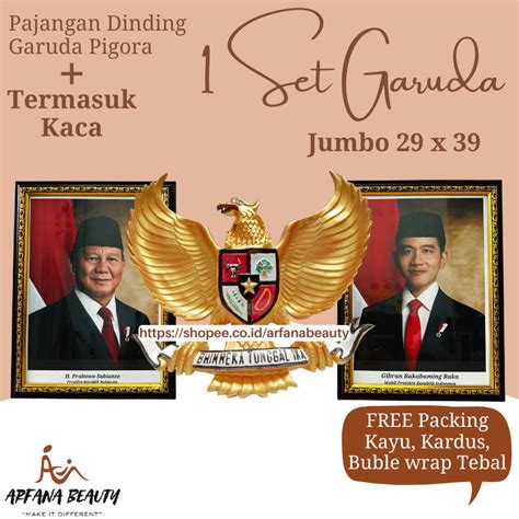 Jual Gambar Foto Presiden Dan Wakil Prabowo Subianto Gibran Official Hd