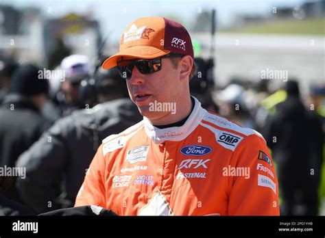 Atlanta Ga March 19 Brad Keselowski 6 Rfk Racing Kings Hawaiian Ford Looks On Before The