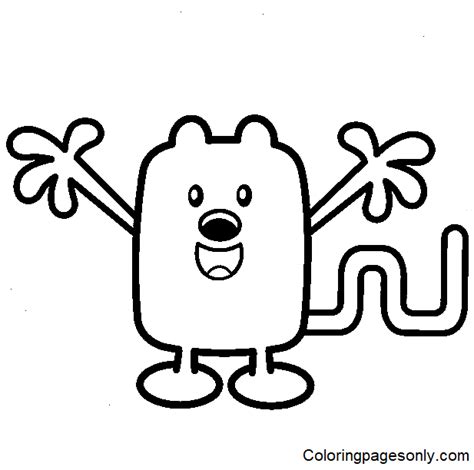 Dibujo Para Colorear Adorable Wubbzy Dibujos Para Colorear Imprimir