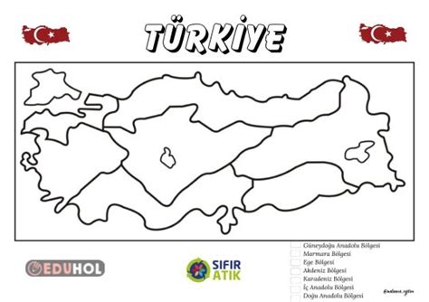 Türkiye Haritası Atık Malzeme Eduhol Etkinlik İndir Oyun Oyna