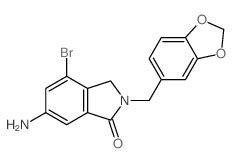 6 Amino 2 1 3 Benzodioxol 5 Ilmetil 4 Bromo 3H Isoindol 1 Ona CAS