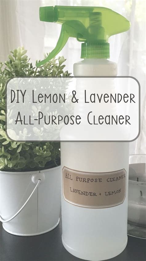 Diy Lavender Lemon All Purpose Cleaner Homemade Cleaning Solutions