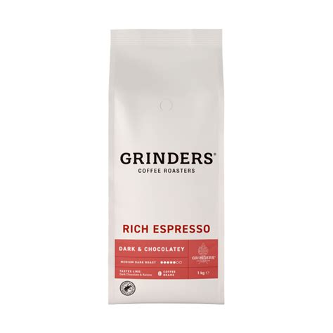 Buy Grinders Rich Espresso Coffee Beans 1kg | Coles