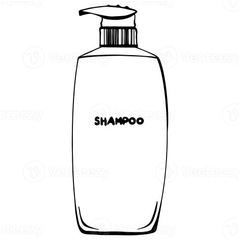 Shampoo Bottle Outline Hand Drawn Outline Illustration Sanitary Ware Element 22390352 Png