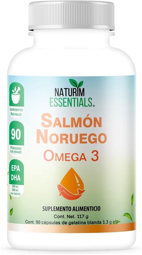 Omega Aceite De Salm N Noruego C Psulas De Gel Epa Dha Mg