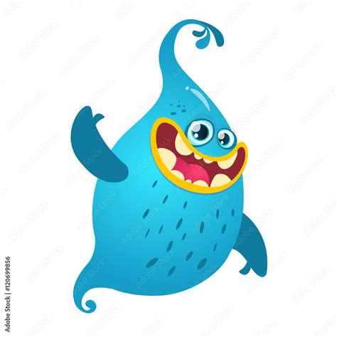 Cartoon Ghost Vector Illustration Stock Vector Adobe Stock