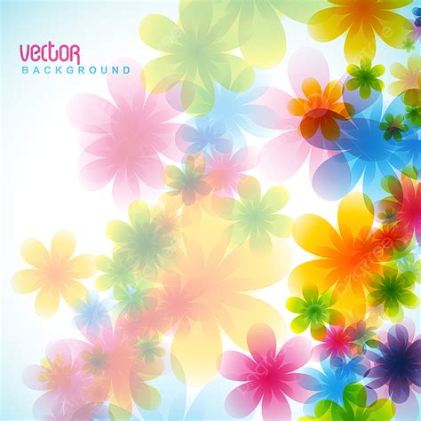 colorful flower background vector