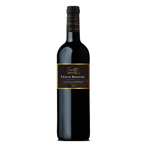 Vin rouge AOP Bordeaux supérieur Château Rossignol 75cl pas cher à prix