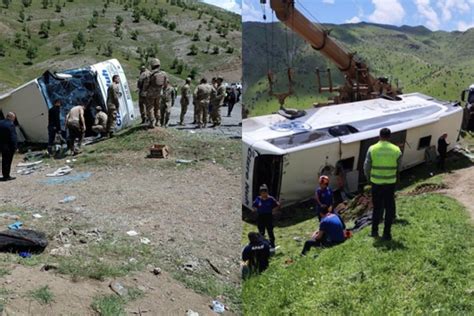 Şırnak ta askeri personel taşıyan otobüs devrildi 2 asker şehit oldu