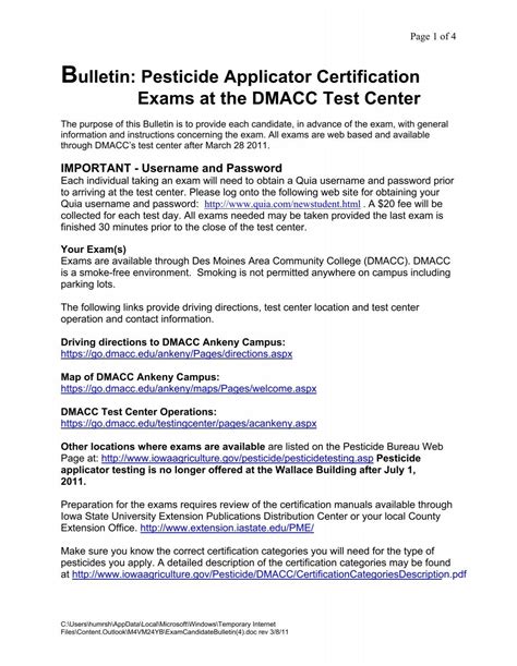Pesticide Applicator License Quiz at Madeline Thomas blog