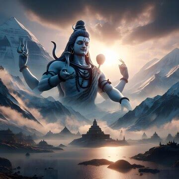 Lord shiva on kailash parvat | Premium AI-generated image