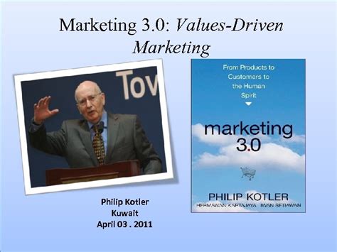 Marketing Values Driven Marketing Philip Kotler Kuwait