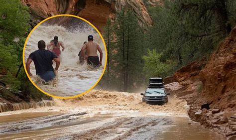 Flash Flooding Strikes Southern Utah People Trapped Rescue Teams