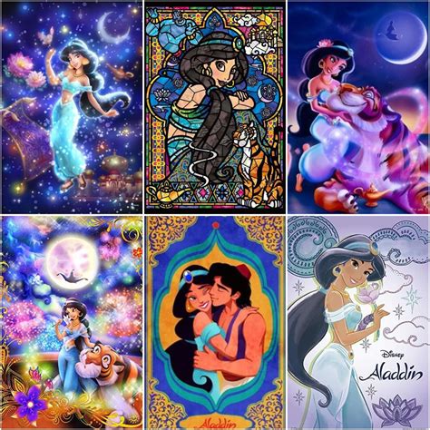 Disney Karikat R Aladdin Prenses Jasmin Tuval Boyama Posterler Ve Bask