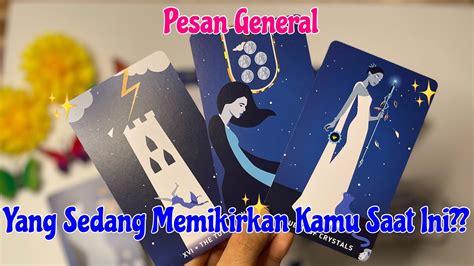 YANG SEDANG MEMIKIRKAN KAMU SAAT INI MENGAPA DAN TERNYATA