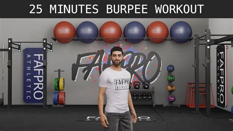 25 Minutes Burpee Workout Fat Loss Full Body Workout At Home Fafpro