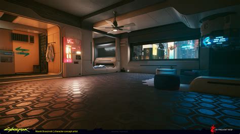 Marek Brzezinski Players Apartment Environment Design Cyberpunk 2077