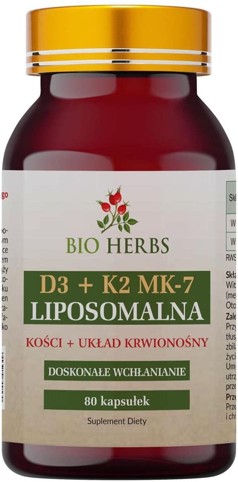 Bio Herbs Liposomalna Witamina D K Mk Kaps Opinie I Ceny Na