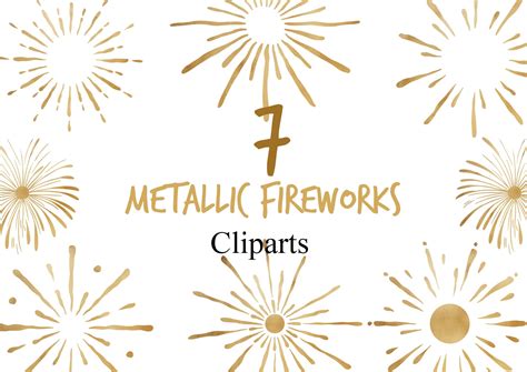 Gold New Year Fireworks Graphic by GloryStarDesigns · Creative Fabrica