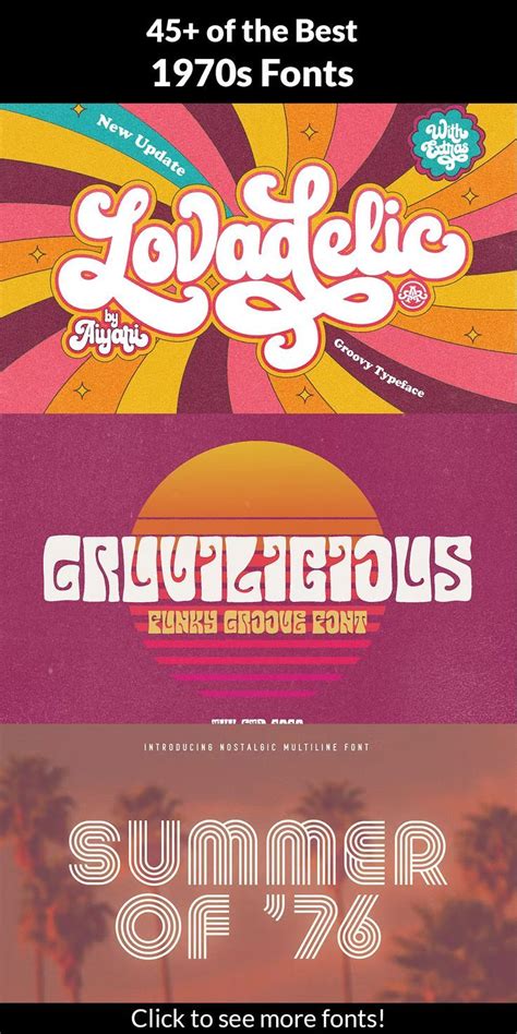 45 Groovy Retro Fonts Inspired By The 70s Retro Font 1970s Font