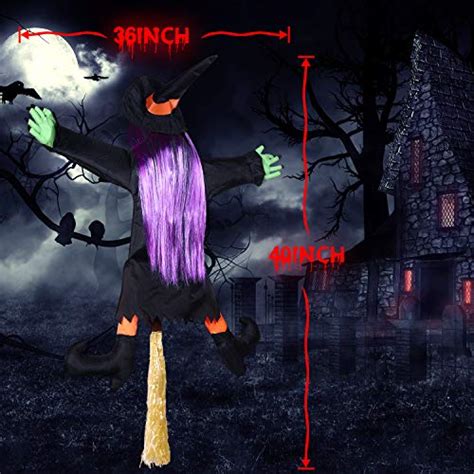 Hanging Crashing Witch Door Porch Tree Decoration Props Crashed Witch ...