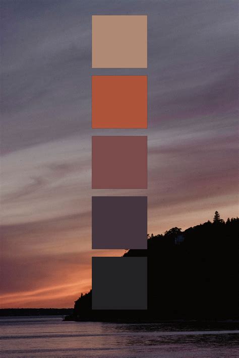 Sunset Color Palette - Etsy