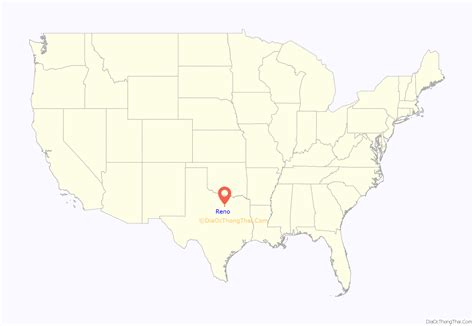 Map of Reno city, Texas - Thong Thai Real