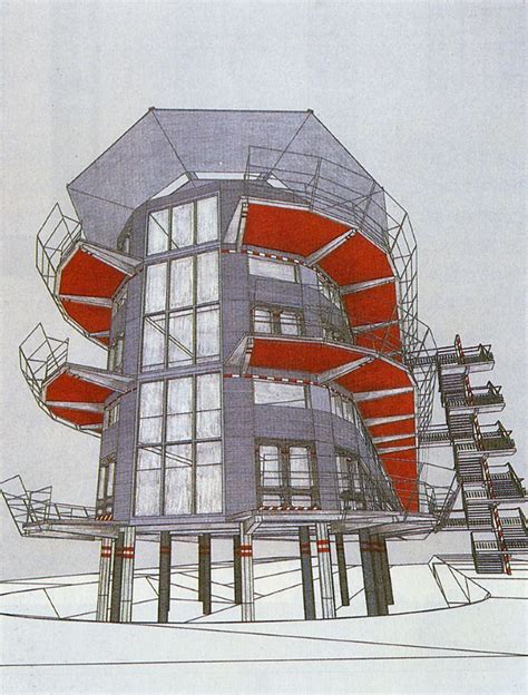 Virtute Architecture Drawing Jean Nouvel Architecture Sketch