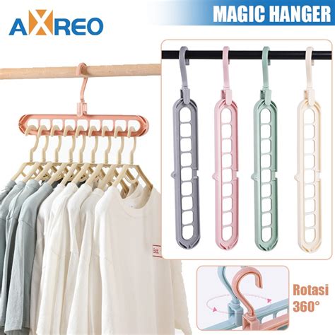 Jual Axreo Magic Hanger Gantungan Baju Organizer In Multifungsi