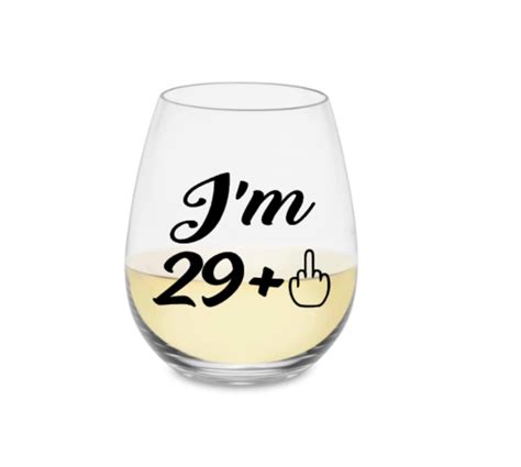 30th Wine Glass 30th T 30th Birthday Wine Glass 30th Etsy