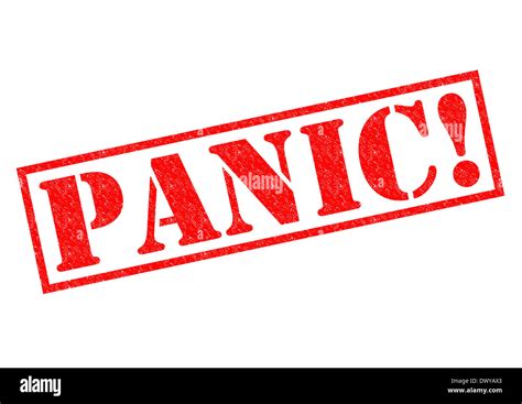 Panic Red Rubber Stamp Over A White Background Stock Photo Alamy