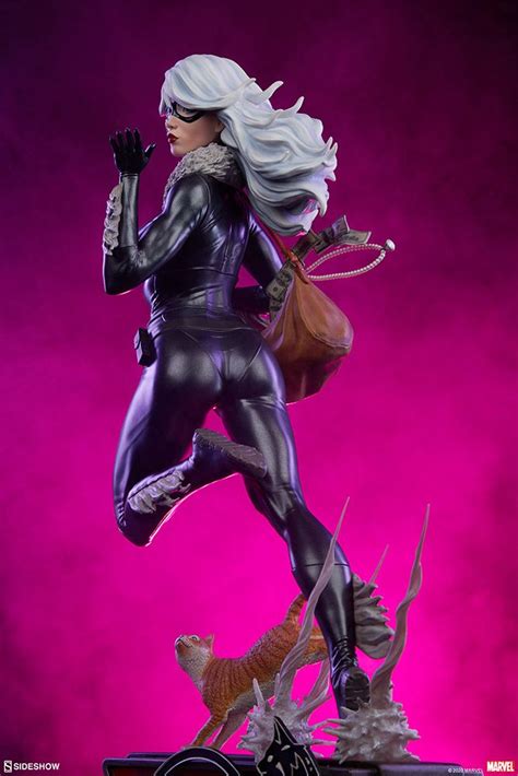 Marvel Black Cat Statue By Sideshow Collectibles In 2024 Black Cat Marvel Marvel Cat Statue