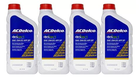 Oleo W Acdelco Api Sp Sint Tico Dexos Kit Litros