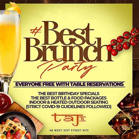 Taj Brunch New York City #BestBrunch Lounge Dinner Party