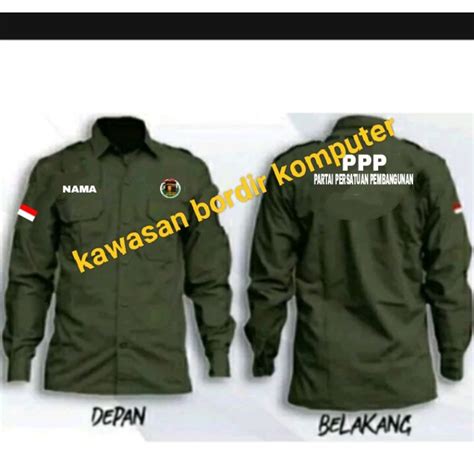 Jual Terbaru Seragam Partai Ppp Kemeja Partai Ppp Pdh Partai Ppp