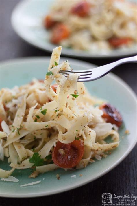 Tagliatelle With Cherry Tomatoes And Garlic Crumbs Recipes Made Easy