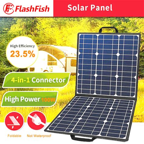 OUKITEL P501 Portable Power Station Flashfish SP 100W Solar Panel