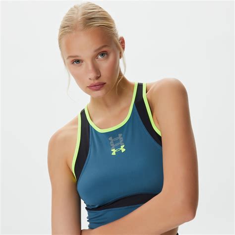 Under Armour Run Anywhere Tank Kad N Mavi Kolsuz T Shirt Kadin T Shirt