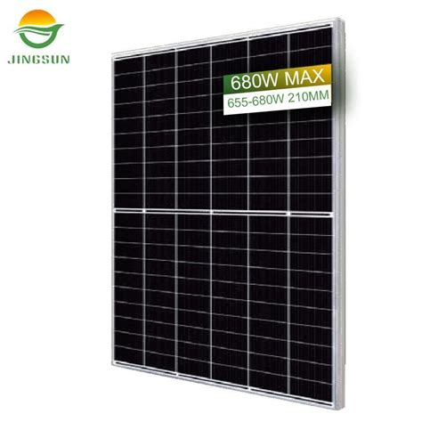 Jingsun Bifacial Double Glass 12bb 660W 670W 680W Half Cut Mono Solar