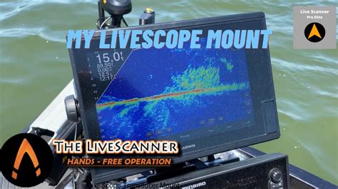 My Livescanner Electric Livescope Transducer Mount Youtube