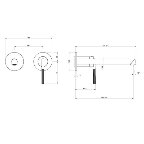 Gessi Ingranaggio Miscelatore Lavabo A Parete P Cm